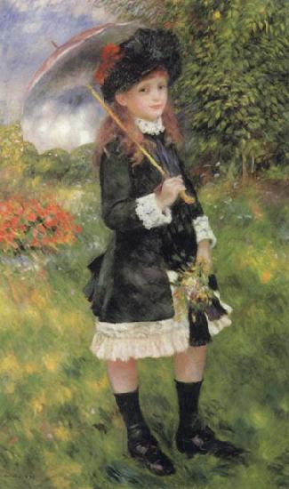 Pierre Renoir Girl with Parasol (Aline Nunes) oil painting image